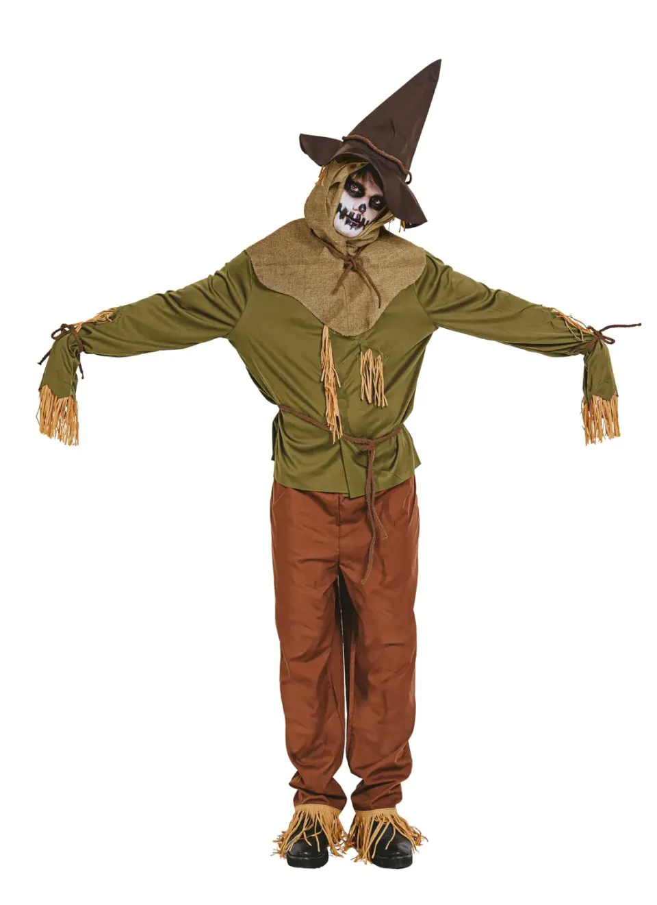 P'tit Clown Spaventapasseri costume Halloween L-XL autunnale