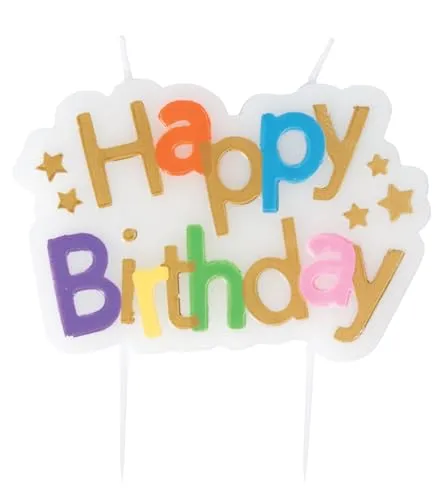 P'tit Clown 23963 candela Happy Birthday multicolore