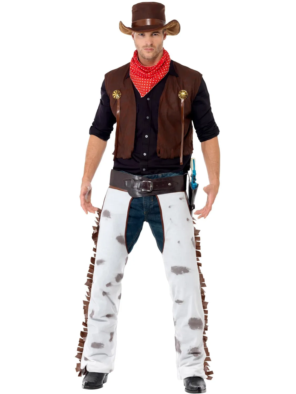 Smiffys Cowboy costume uomo M marrone