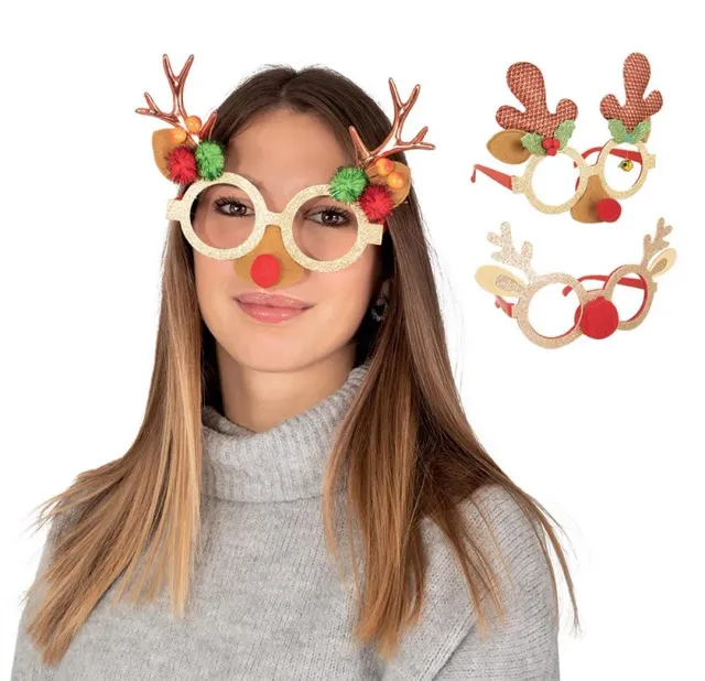 P'tit Clown Occhiali Renna Natale Modello Casuale