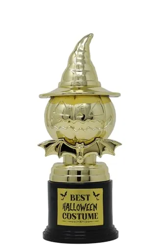 Fiestas Guirca Miglior Costume trofeo 22 cm oro e nero