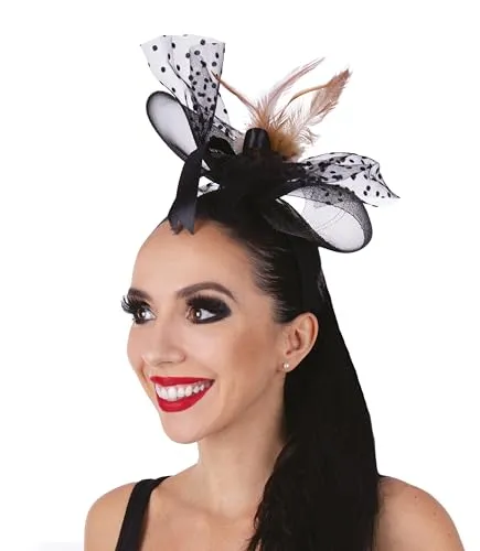 P'tit Clown cerchietto Halloween vintage nero