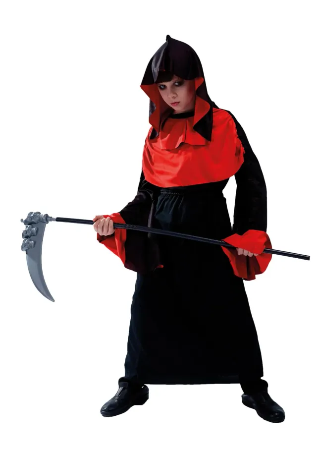P'tit Clown Demone Rosso Nero Costume Bambino 128-140 cm