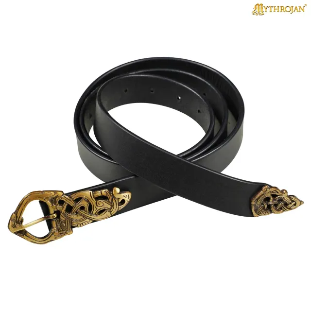 La Bottega di Merlino Cintura pelle fibbia ottone 152 cm 3,5 mm