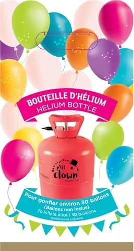 P'tit Clown bombola elio monouso 30 palloncini usa e getta