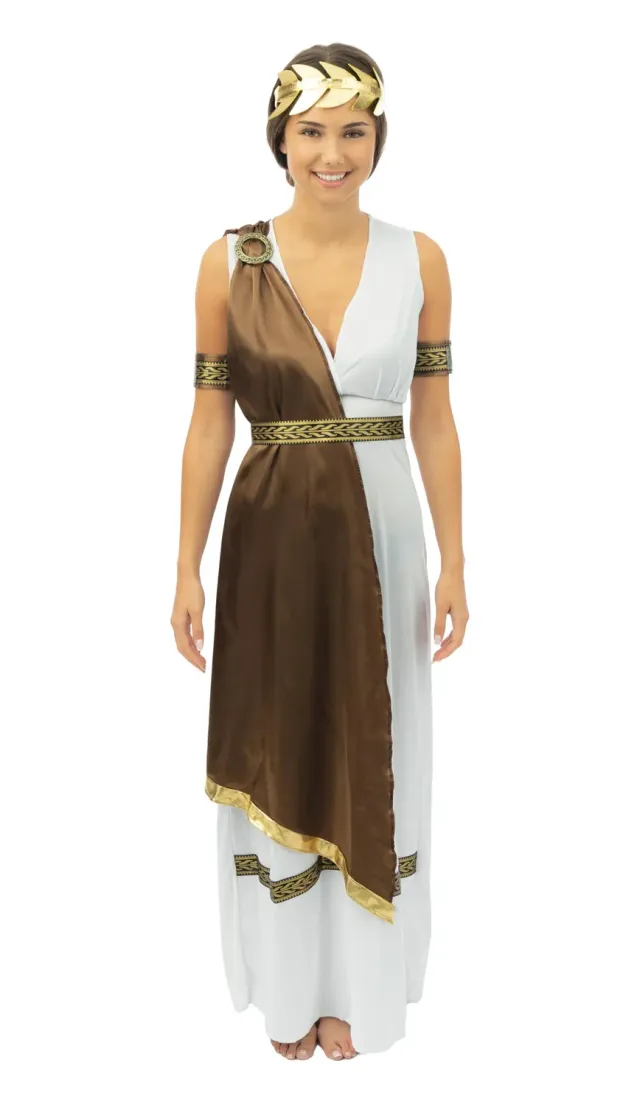 P'tit Clown Costume Greca donna L-XL toga con accessori