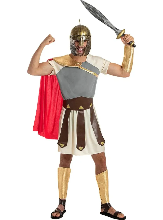 Funidelia Gladiatore costume uomo marrone S-M Roma