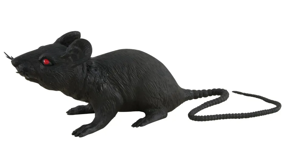 P'tit Clown Ratto Nero in Plastica 17 cm Halloween