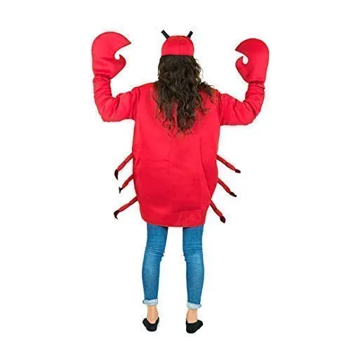 Bodysocks Granchio costume carnevale adulti rosso