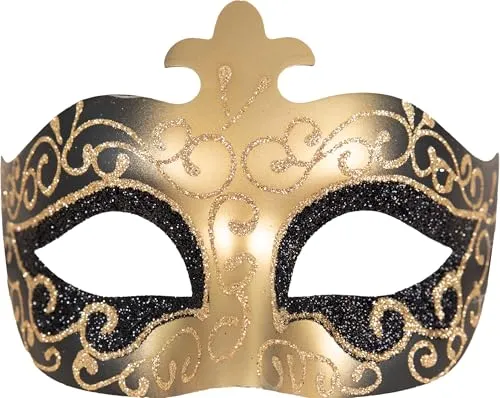 P'tit Clown Lupo Veneziano Plastica Oro Rosso Adulto