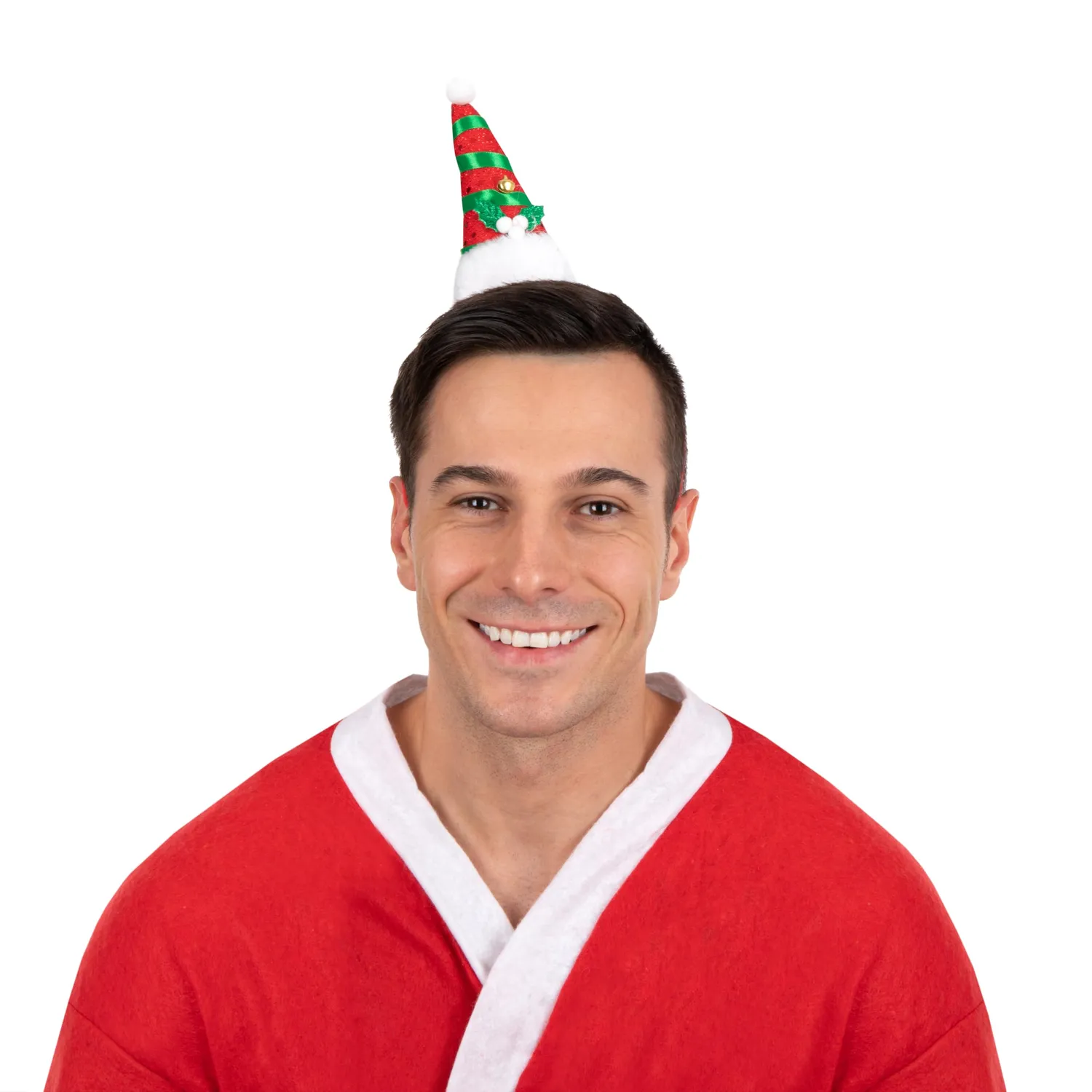 P'tit Clown re16205 Cerchietto Berretto Babbo Natale Adulto