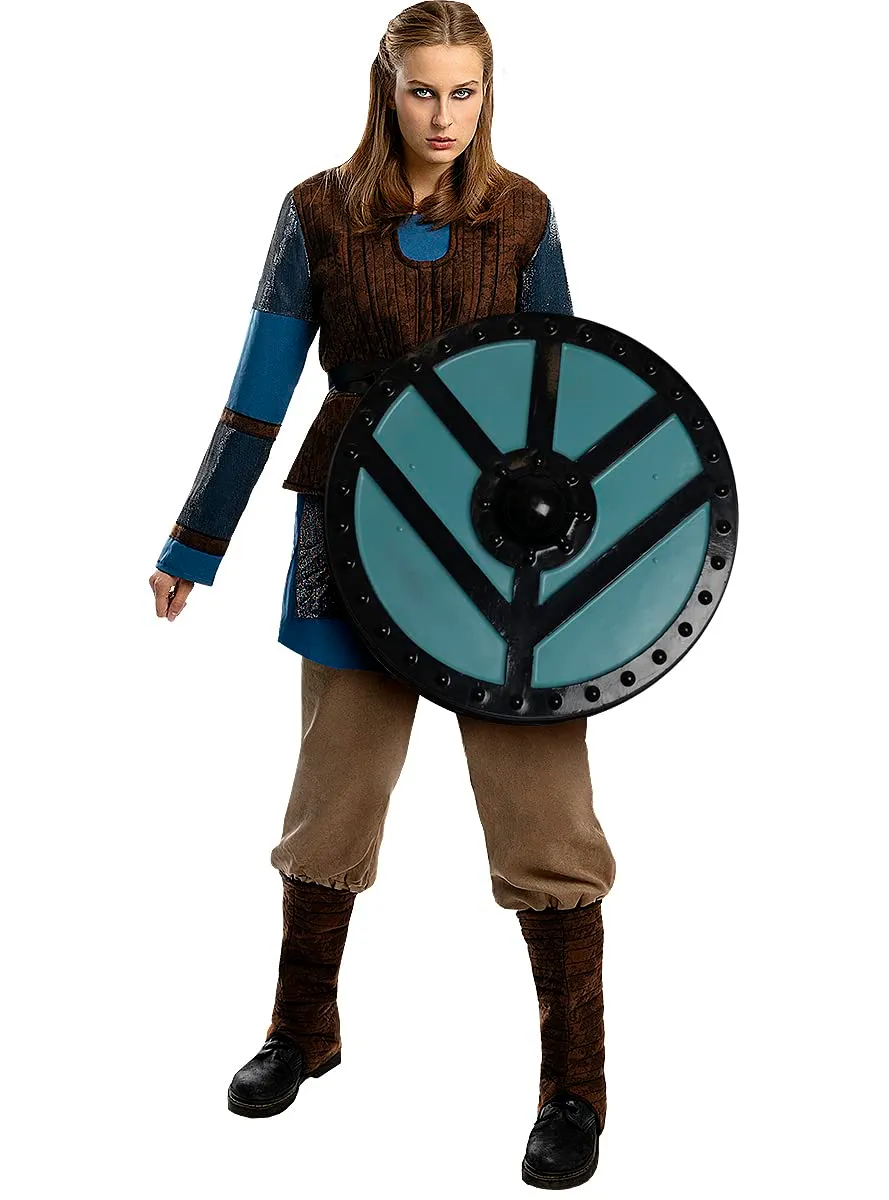 Funidelia Lagertha Vikings Costume Donna S Marrone Vichinga