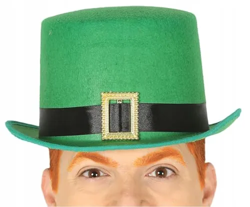 Guirca Cappello a Cilindro Verde Saint Patrick Leprechaun