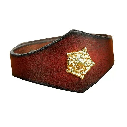 La Bottega di Merlino Tudor Rose Braccialetto Pelle Bufalo 23 cm