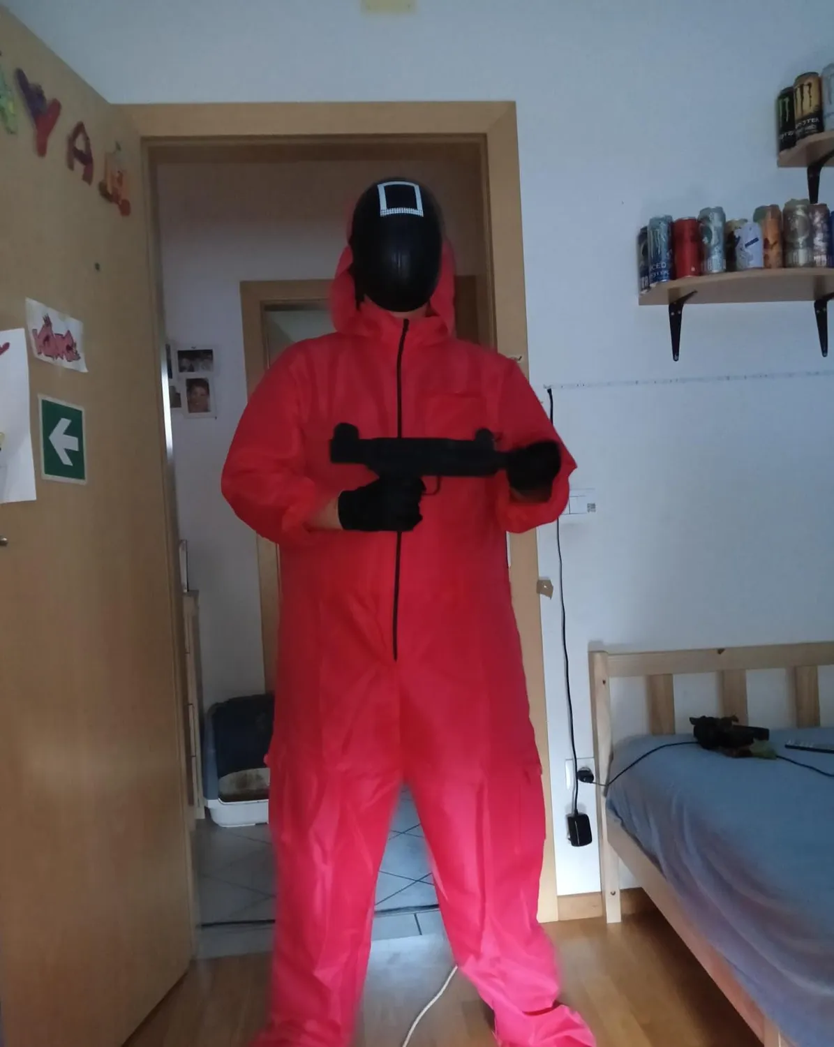 Funidelia Squid Game tuta costume adulto maschera triangolo