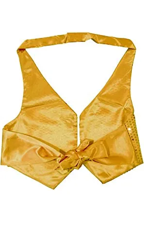 Fiestas Guirca Gilet in Paillettes Dorato Donna