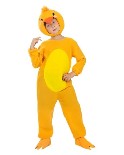 Funidelia pulcino costume bambini 5-6 anni giallo