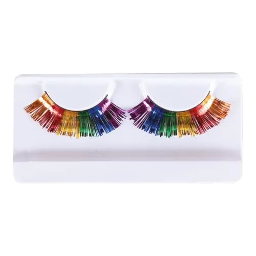 P'tit Clown ciglia finte autoadesive arcobaleno 1 paio senza colla