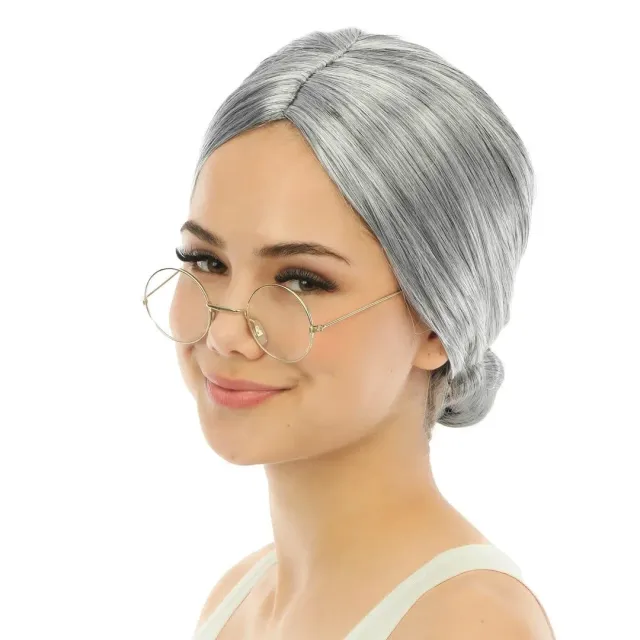 P'tit Clown 86011 parrucca nonna taglia unica grigia