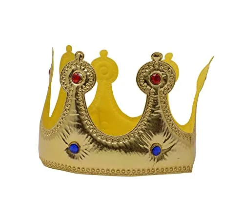 Guirca Corona Re Bambino corona in tessuto oro