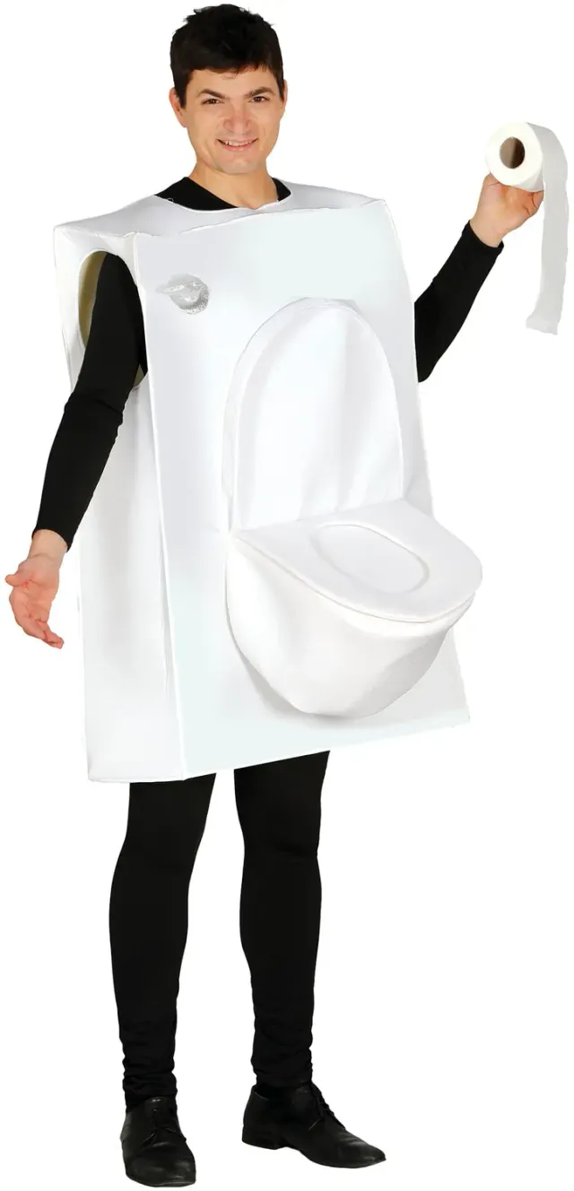 Guirca Toilet Man costume adulto uomo divertente