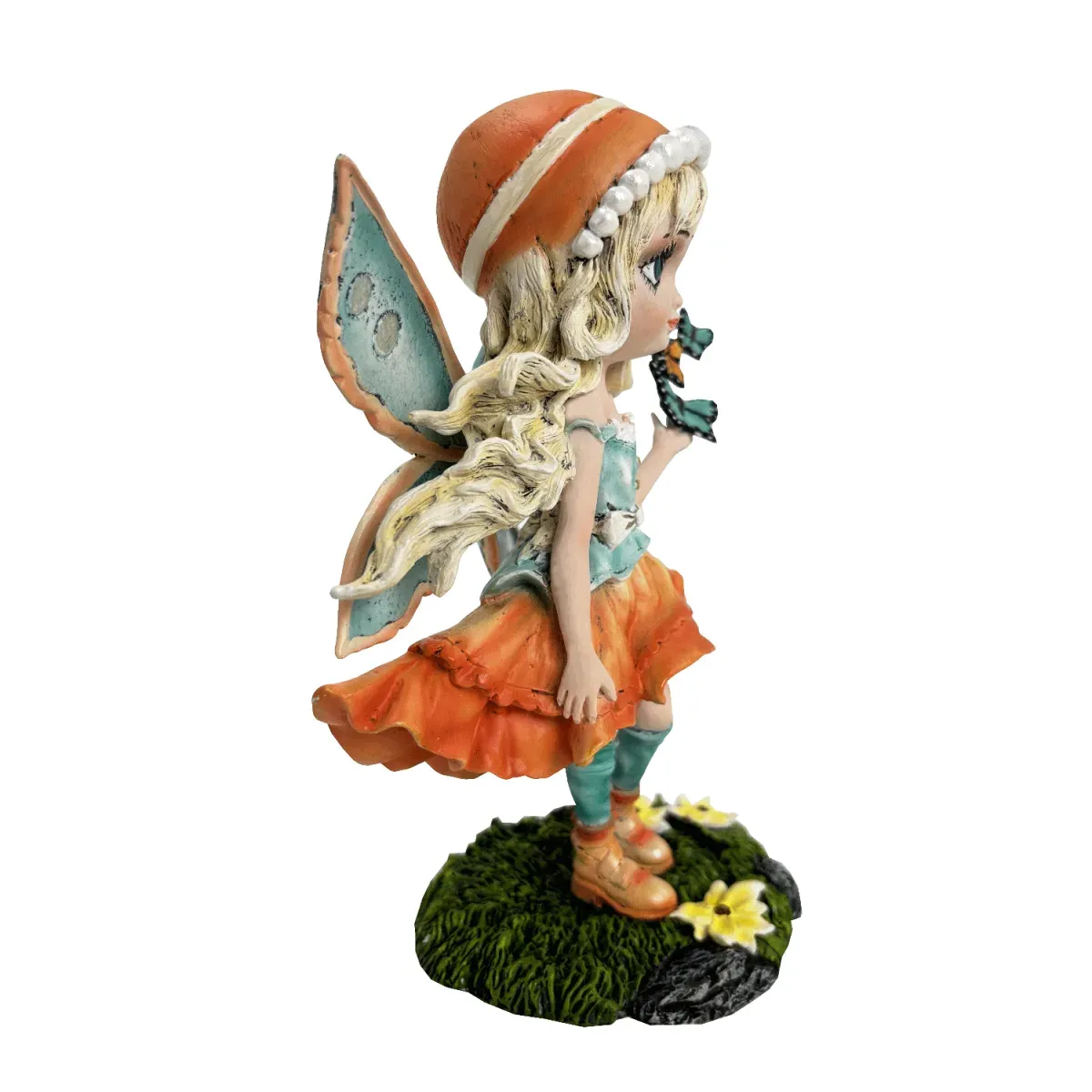 La Bottega di Merlino Fata con farfalla statuetta 19cm