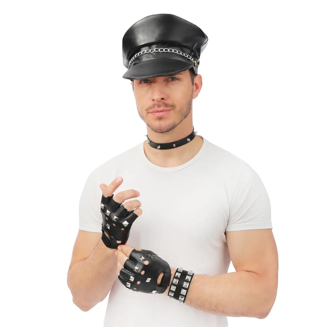 P'tit Clown 18420 braccialetto punk nero 5,5 cm