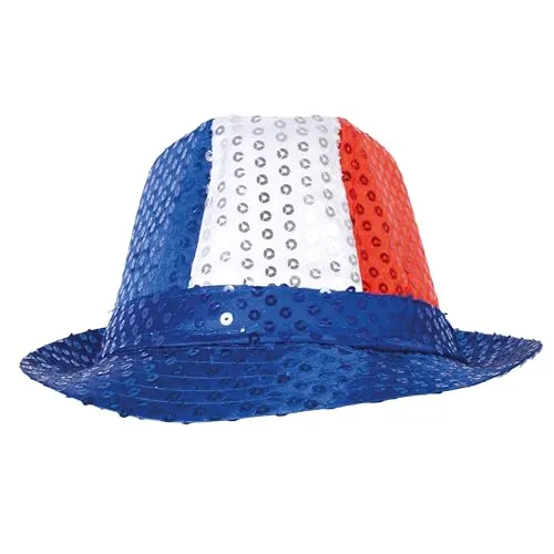 P'tit Clown Borsalino con Paillettes cappello Francia tricolore