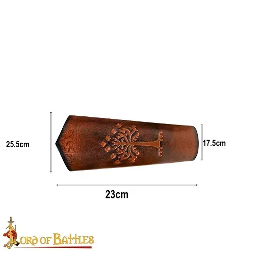 La Bottega di Merlino Bracciali in pelle costume medievale bufalo