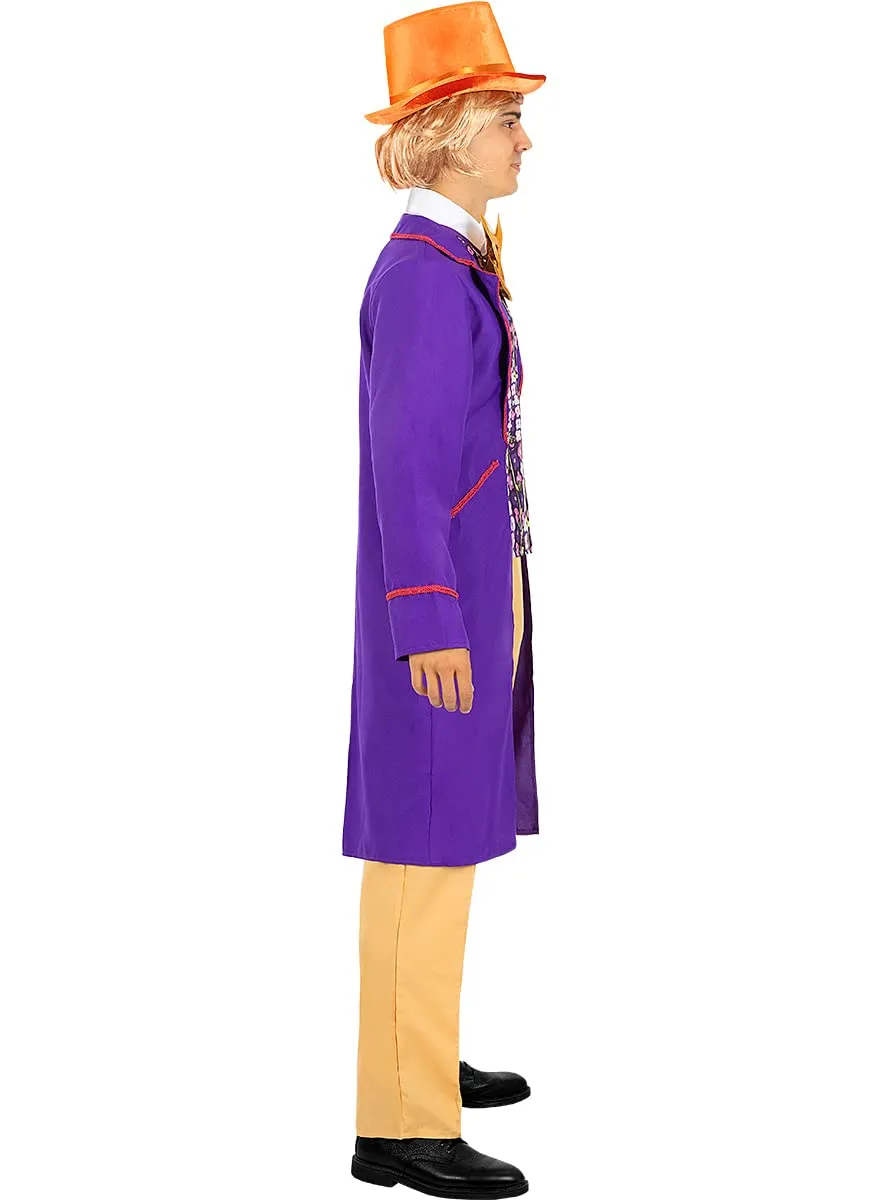 Funidelia Willy Wonka Costume uomo viola fabbrica cioccolato