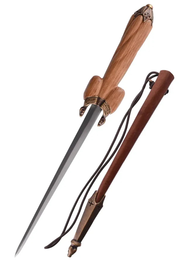La Bottega di Merlino Pugnale Bollock con Fodero 36,5 cm