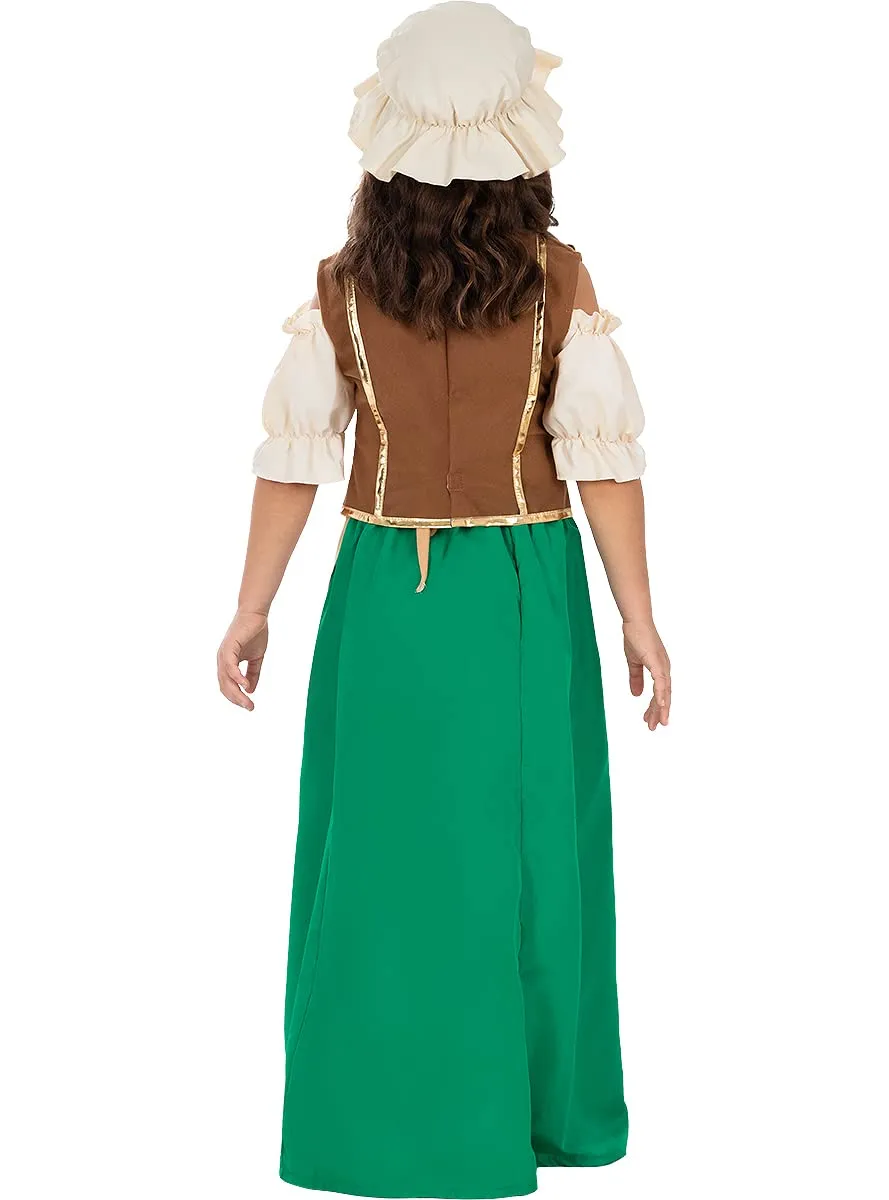 Funidelia Locandiera Medievale costume bambina marrone