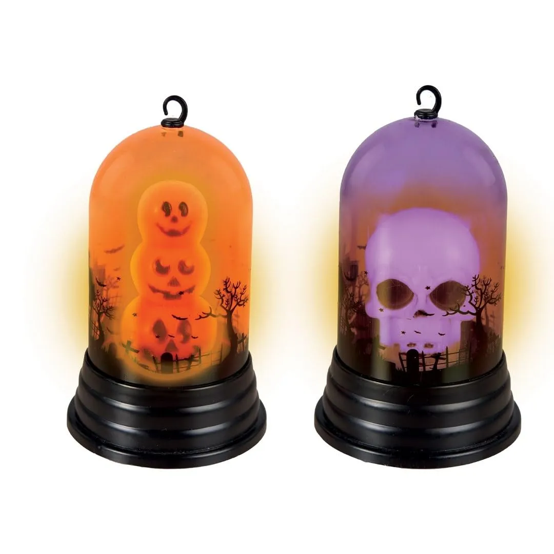 P'tit Clown 23542 teschio sotto cupola luminoso 10 cm