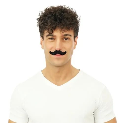 P'tit Clown Detective baffi finti neri uomo