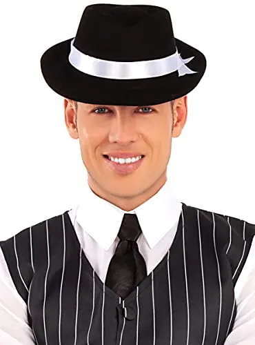 Funidelia Cappello Gangster accessorio anni 20 nero adulto