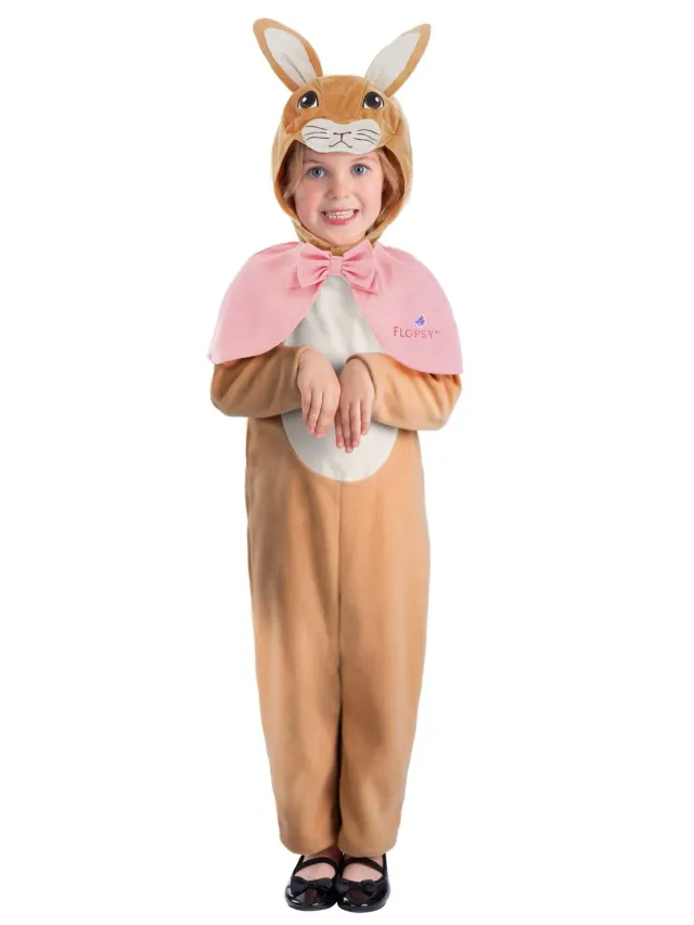 Smiffys Peter Flopsy costume bimba S 4-6 anni con mantello rosa