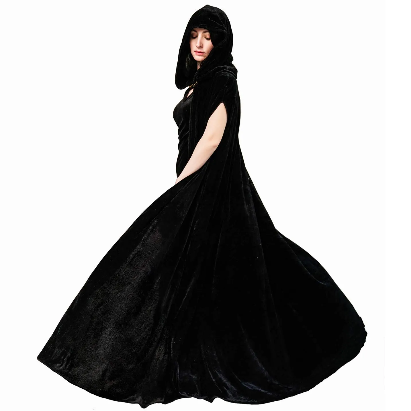 SEA HARE Mago del Capo costume donna nero