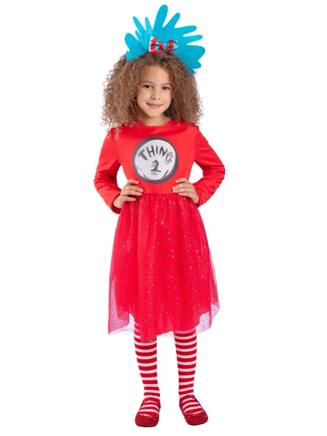 Smiffys Dr Seuss Thing costume bambina rosso 10-12 anni