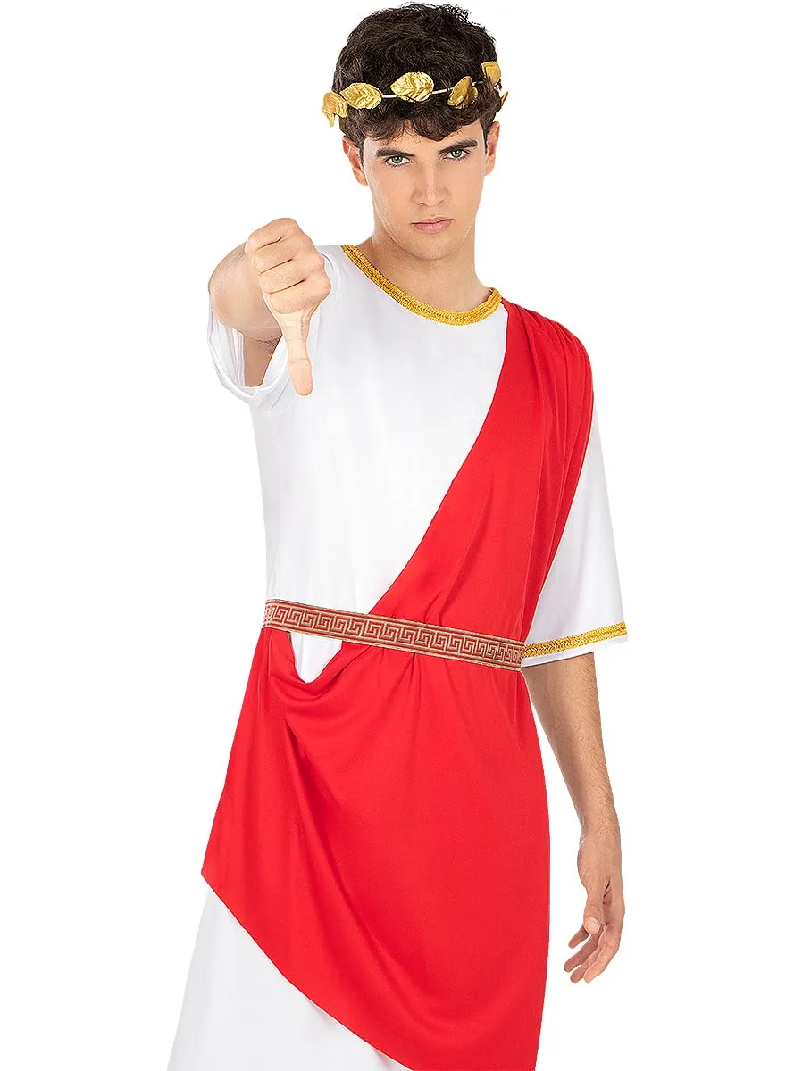 Funidelia Costume da Romano Uomo S-M Marrone