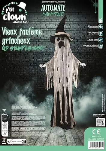 P'tit Clown 23017 fantasma animatronic 210 cm sonoro