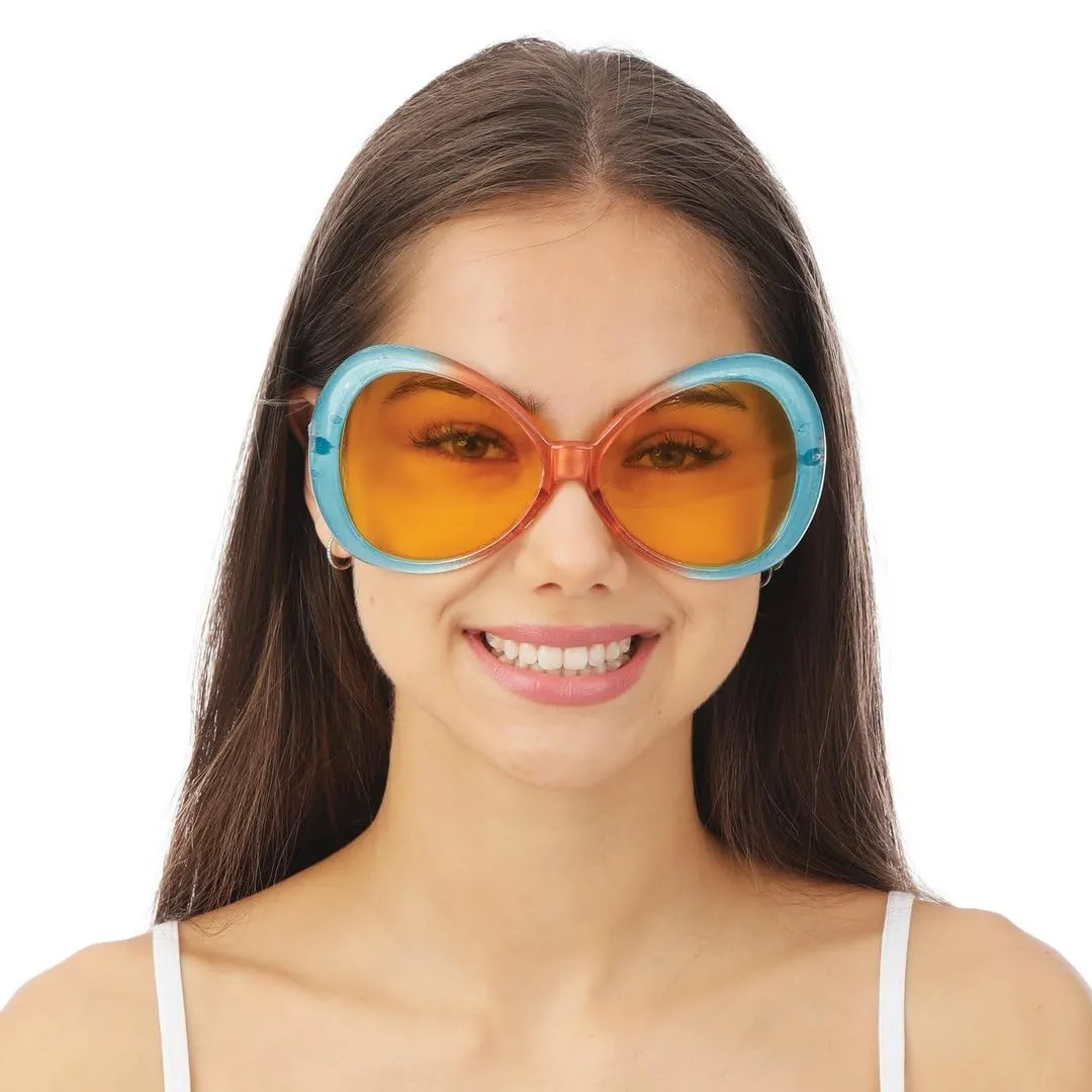 P'tit Clown 62810 occhiali anni 70 plastica colori assortiti