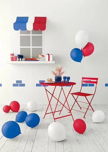 P'tit Clown Palloncini 30 cm blu bianco rosso 12 pezzi