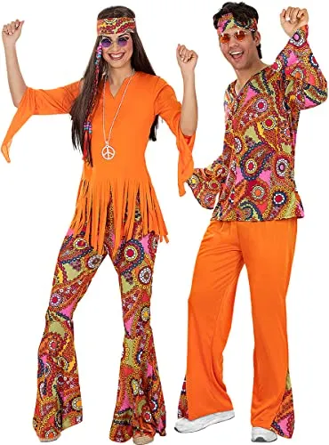 Funidelia Anni 60 Collana Hippie costume donna uomo plastica