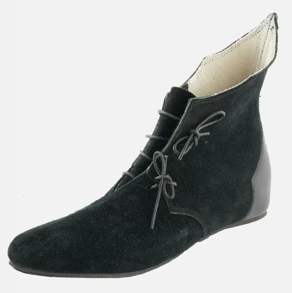 La Bottega di Merlino Mathes scarpa medievale pelle scamosciata