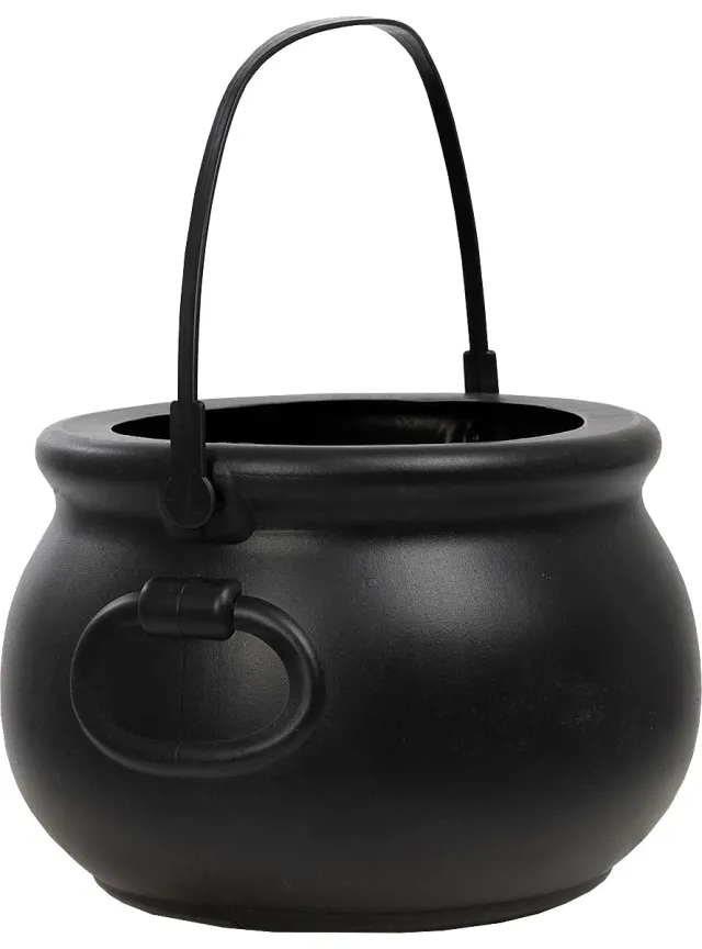Funidelia Calderone da Strega Nero 18x15 cm Plastica