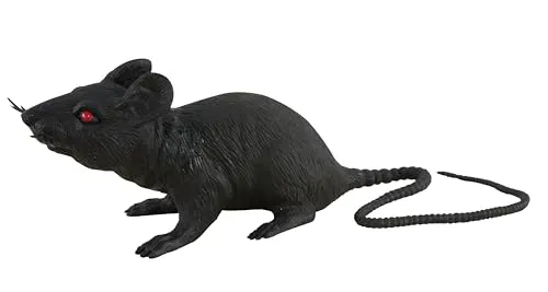 P'tit Clown Ratto Nero in Plastica 17 cm Halloween