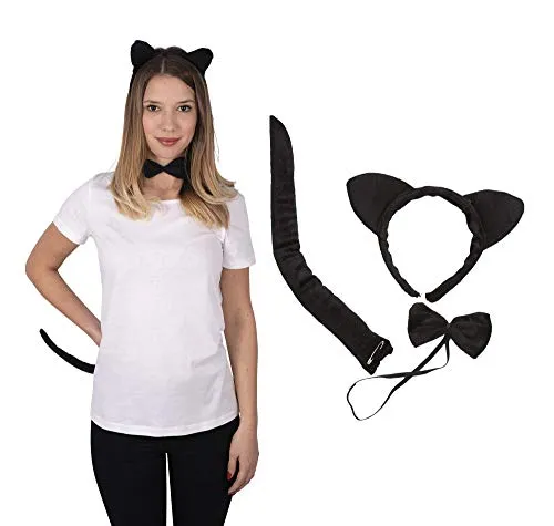 P'tit Clown 19930 Kit Gatto cerchietto multicolore 3 pezzi