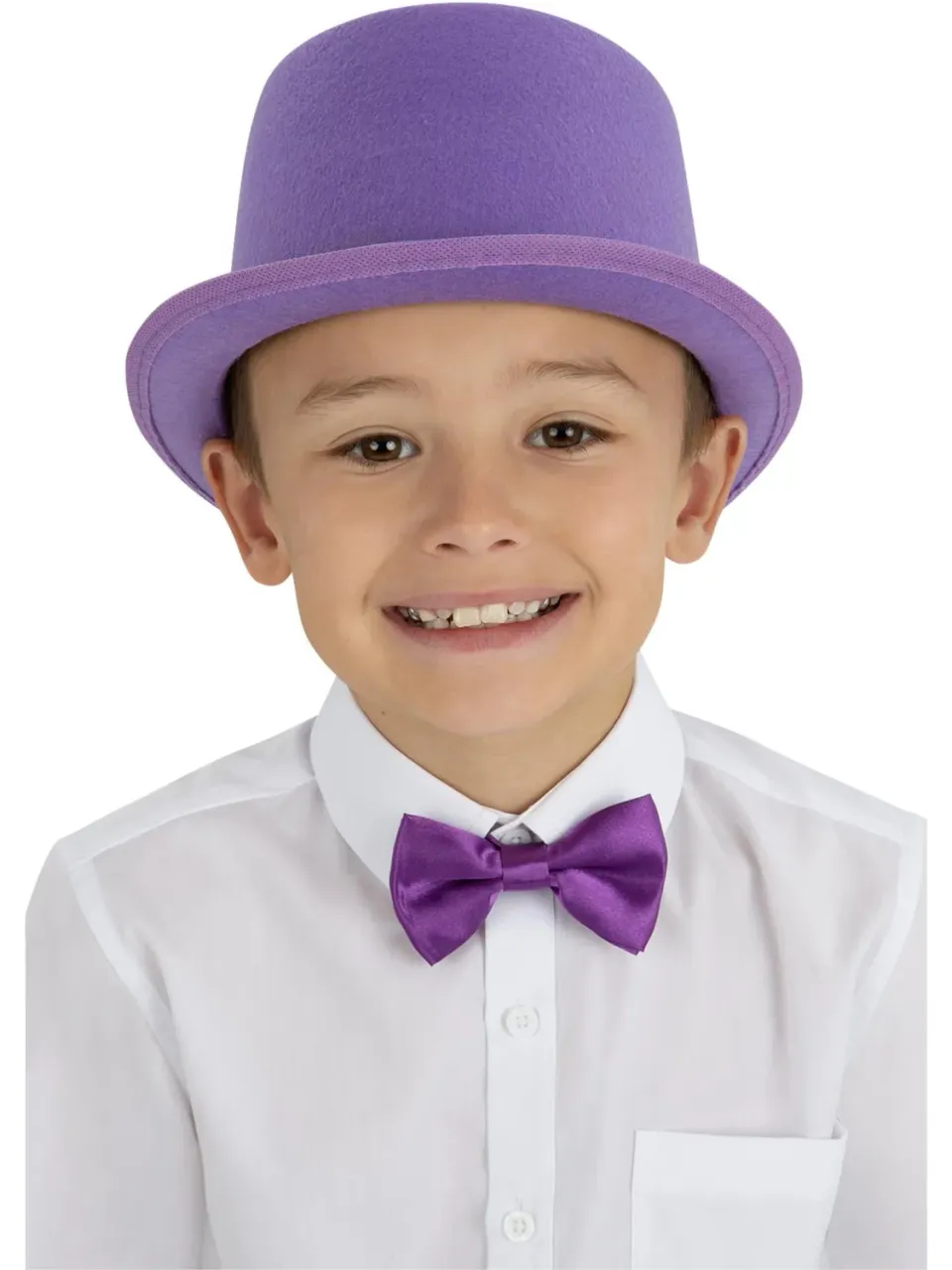 Smiffys Cilindro Viola Cappello Bambino Feltro
