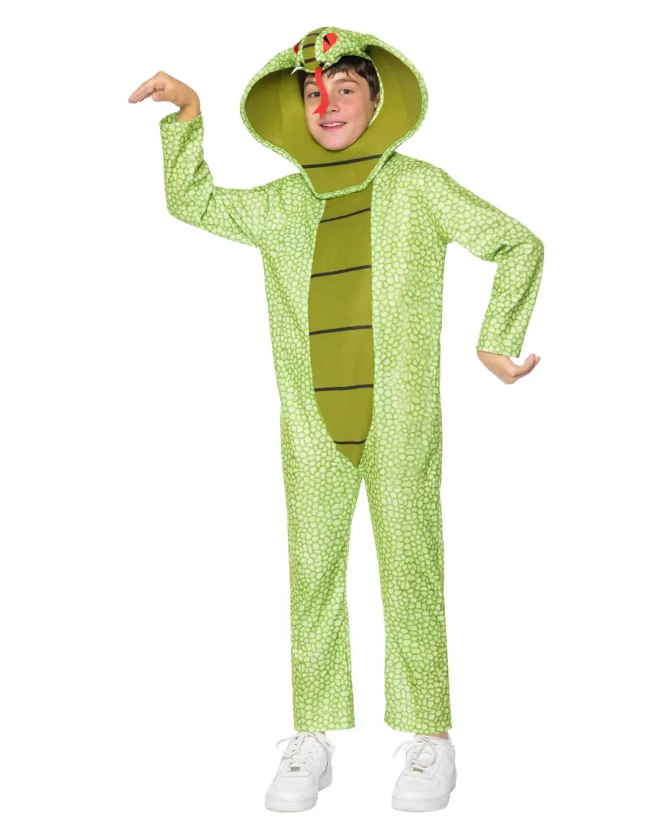 Funidelia Serpente Tutina e Cappello Costume 7-9 Anni Bambino