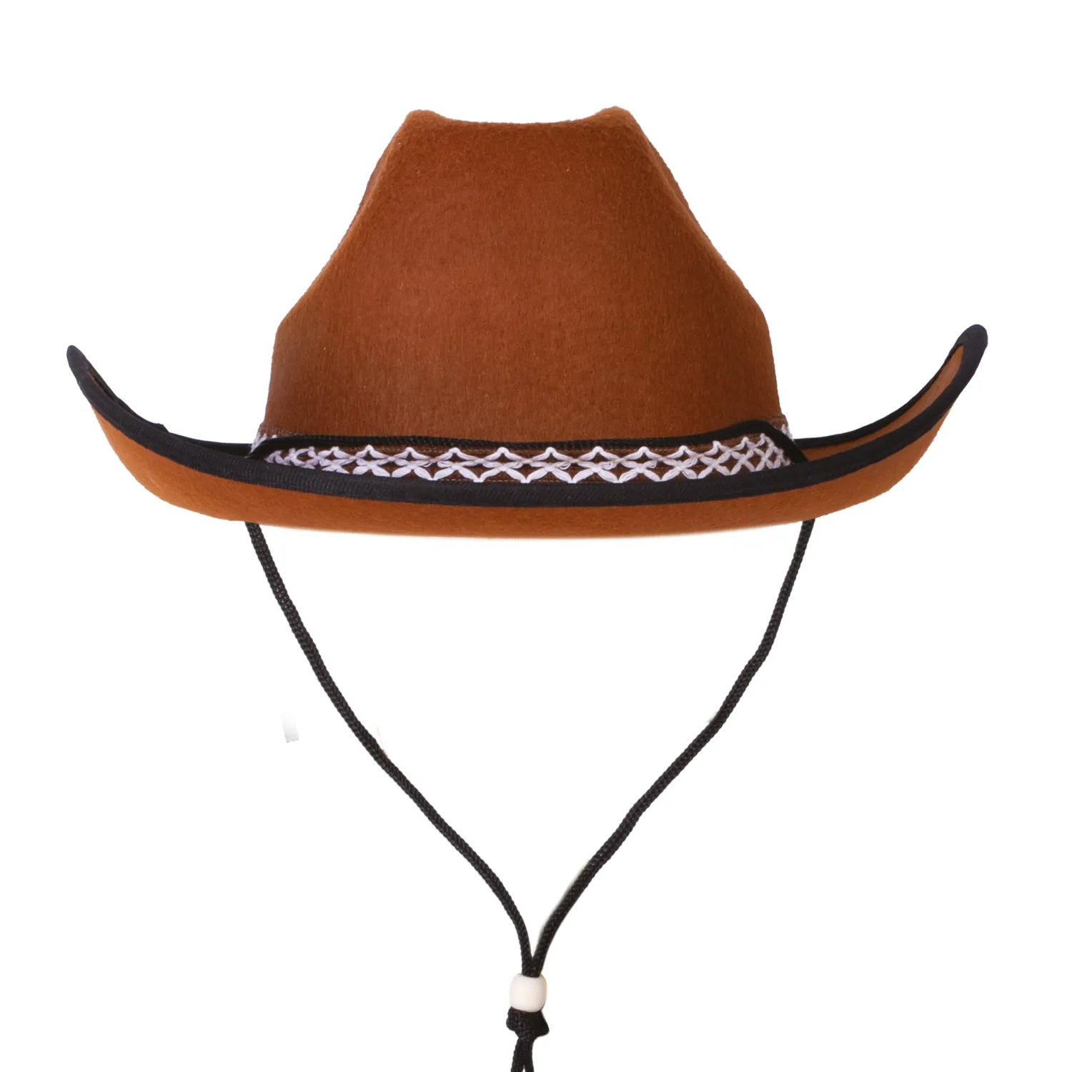 P'tit Clown 11235 Cappello Cowboy Bambino Marrone in Feltro